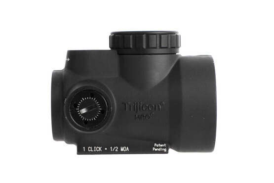 Trijicon MRO 2 MOA Green Dot reflex sight has shielded controls for enhanced durability and a heavy duty forged body, doesn't include mount